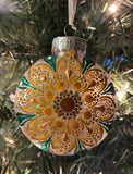 Hand Painted Floral Ornament