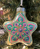 Star Shapes Hand Painted Ornaments