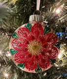 Hand Painted Floral Ornament