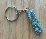 I - Glitter Initial Keychain