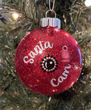 Santa Cam Hand Painted ornament