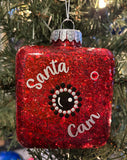 Santa Cam Hand Painted ornament
