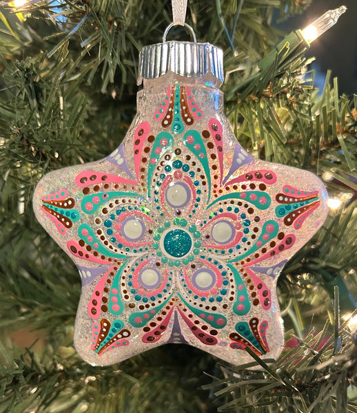 Star Shapes Hand Painted Ornaments