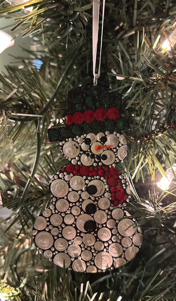 Hand Painted Snowman Ornament