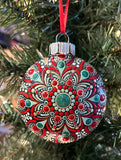 Hand Painted Mandala Ornament
