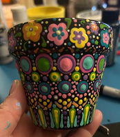 Hand painted pot without filler