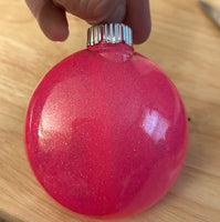 *Imperfect* Hot Pink Penguin Hand-painted Ornament