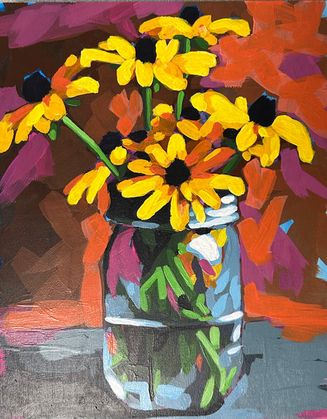 Black Eyed Susans Art Print