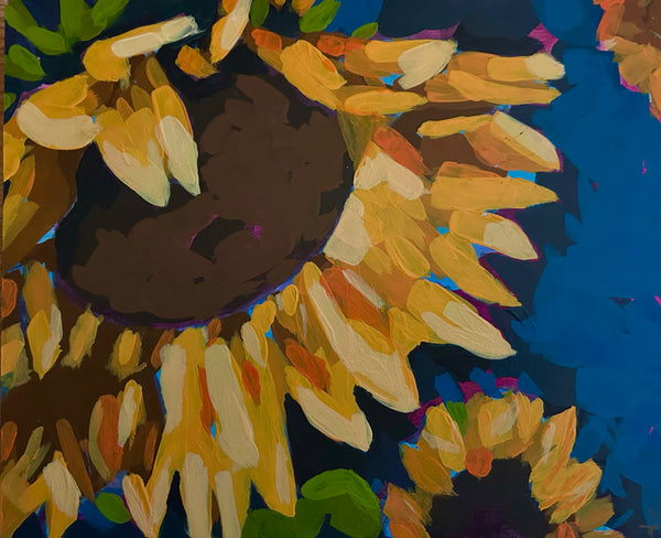 Abstract Sunflowers Fine Art Print