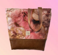 PREORDER Pink and Copper Medium Tote Bag