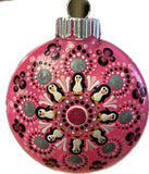 *Imperfect* Hot Pink Penguin Hand-painted Ornament