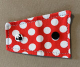 Red and White Polka Dot Cord Keepah