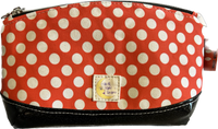 Red and White Polka Dot Toiletry Bag