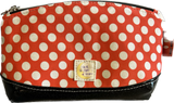 Red and White Polka Dot Toiletry Bag