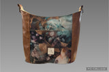 PREORDER Purple and Teal Alcohol Ink Hobo Bag