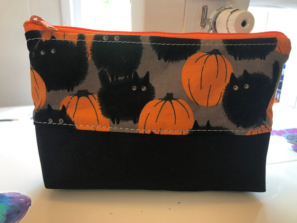 Reusable Snack Bag Cats and pumpkins