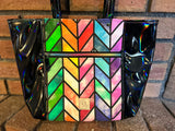 PREORDER Rainbow Chevron Tote Bag