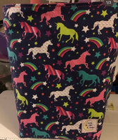 Pastel Rainbow Unicorn Carbage Bag