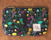 PREORDER Mermaids and Jellyfish Large zipper pouch