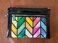 PREORDER Rainbow Stained Glass XL Wristlet