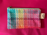 Pastel Rainbow Plaid Zipper Pouch