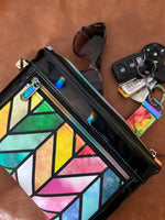 PREORDER Rainbow Stained Glass XL Wristlet