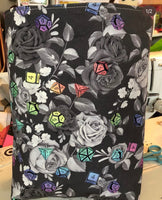 Rainbow Floral Dice Carbage Bag