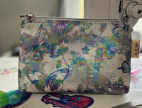 Iridescent Butterflies Mini Zipper bag