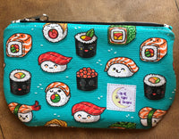 Kawaii Sushi Large zipper pouch