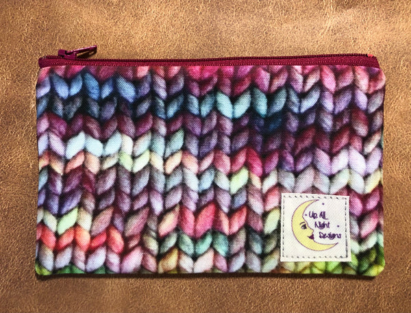 PREORDER Stockinette Zipper Pouch